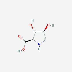 molecular formula C5H9NO4 B165796 (2R,3S,4S)-3,4-Dihydroxypyrrolidine-2-carboxylic acid CAS No. 138258-69-2