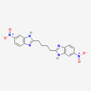 B1657961 1H-Benzimidazole, 2,2'-(1,4-butanediyl)bis[5-nitro- CAS No. 5894-47-3