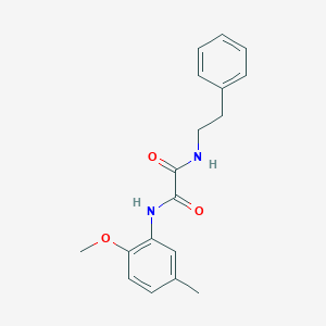 molecular formula C18H20N2O3 B1657996 N'-(2-methoxy-5-methylphenyl)-N-(2-phenylethyl)oxamide CAS No. 5916-17-6