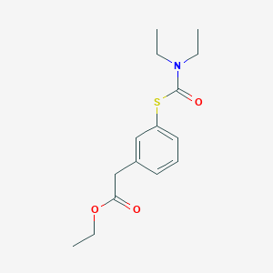 molecular formula C15H21NO3S B016580 Ethyl 3-(S-Diethylthiocarbamoyl)phenylacetate CAS No. 67443-55-4