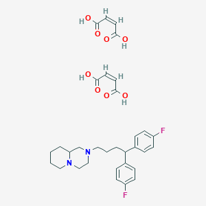 2-[4,4-bis(4-fluorophenyl)butyl]-1,3,4,6,7,8,9,9a-octahydropyrido[1,2-a]pyrazine;(Z)-but-2-enedioic acid
