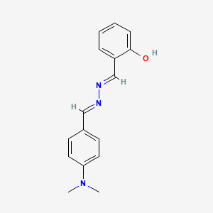 (6E)-6-{[(2E)-2-{[4-(Dimethylamino)phenyl]methylidene}hydrazinyl]methylidene}cyclohexa-2,4-dien-1-one