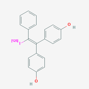 molecular formula C20H15IO2 B165802 1,1-Bis(4-hydroxyphenyl)-2-iodo-2-phenylethylene CAS No. 138109-87-2