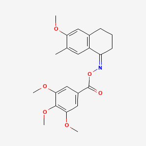 [(Z)-(6-methoxy-7-methyl-3,4-dihydro-2H-naphthalen-1-ylidene)amino] 3,4,5-trimethoxybenzoate