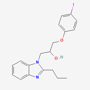 1-(4-Iodophenoxy)-3-(2-propyl-1H-benzimidazol-1-yl)propan-2-ol