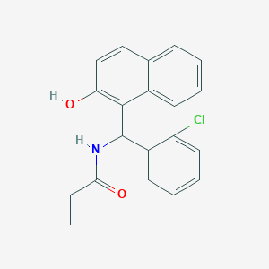 N-[(2-chlorophenyl)-(2-hydroxynaphthalen-1-yl)methyl]propanamide