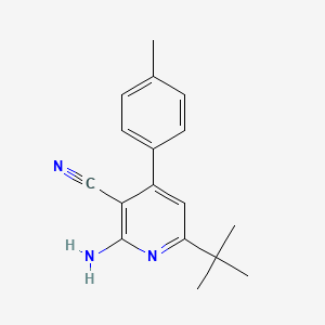 2-Amino-6-tert-butyl-4-(4-methylphenyl)pyridine-3-carbonitrile