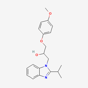 1-(4-Methoxyphenoxy)-3-(2-propan-2-ylbenzimidazol-1-yl)propan-2-ol
