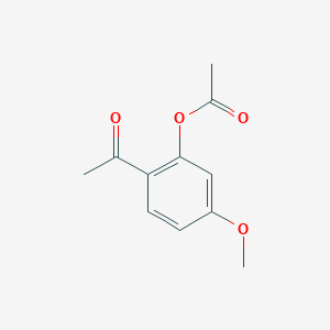 molecular formula C11H12O4 B1658037 Ethanone, 1-[2-(acetyloxy)-4-methoxyphenyl]- CAS No. 59263-73-9