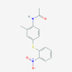 N-{2-Methyl-4-[(2-nitrophenyl)sulfanyl]phenyl}acetamide