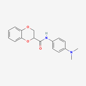 B1658058 N-[4-(Dimethylamino)phenyl]-2,3-dihydro-1,4-benzodioxine-3-carboxamide CAS No. 5933-80-2
