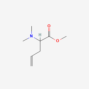 molecular formula C8H15NO2 B1658073 methyl 2-(dimethylamino)pent-4-enoate CAS No. 59415-13-3