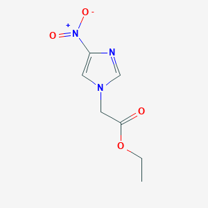 molecular formula C7H9N3O4 B1658098 Ethyl 2-(4-nitroimidazol-1-yl)acetate CAS No. 59566-51-7