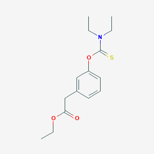 molecular formula C15H21NO3S B016581 Ethyl 3-(O-Diethylthiocarbamoyl)phenylacetate CAS No. 67443-54-3