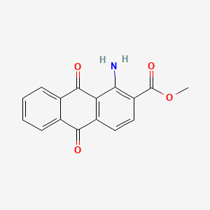 molecular formula C16H11NO4 B1658102 Methyl 1-aminoanthraquinone-2-carboxylate CAS No. 5959-00-2