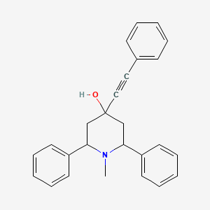 1-Methyl-2,6-diphenyl-4-(2-phenylethynyl)piperidin-4-ol