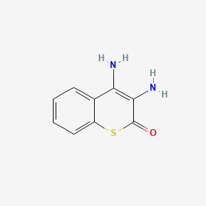 molecular formula C9H8N2OS B1658111 1-Thiocoumarin, 3,4-diamino- CAS No. 59647-33-5