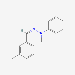 N-methyl-N-[(Z)-(3-methylphenyl)methylideneamino]aniline