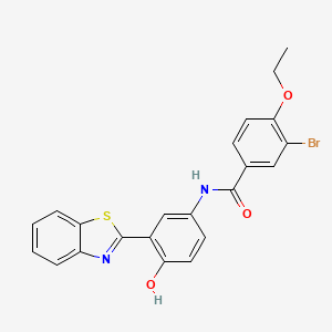 N-[3-(1,3-Benzothiazol-2(3H)-ylidene)-4-oxocyclohexa-1,5-dien-1-yl]-3-bromo-4-ethoxybenzamide