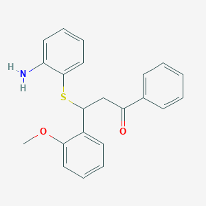 3-[(2-Aminophenyl)sulfanyl]-3-(2-methoxyphenyl)-1-phenylpropan-1-one