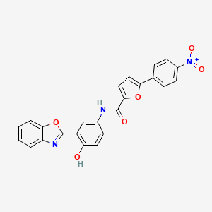N-[3-(1,3-Benzoxazol-2-YL)-4-hydroxyphenyl]-5-(4-nitrophenyl)furan-2-carboxamide