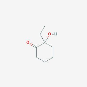 molecular formula C8H14O2 B1658261 2-Ethyl-2-hydroxycyclohexan-1-one CAS No. 60277-93-2