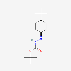 molecular formula C15H28N2O2 B1658271 tert-butyl N-[(4-tert-butylcyclohexylidene)amino]carbamate CAS No. 60295-14-9