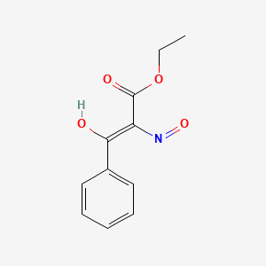 molecular formula C11H11NO4 B1658276 Ethyl 2-(hydroxyimino)-3-oxo-3-phenylpropanoate CAS No. 60317-41-1