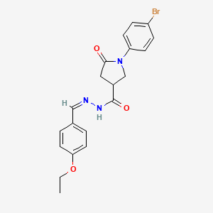 molecular formula C20H20BrN3O3 B1658336 Disodium 5,10-dianilino-3,8-dichloropyrene-1,6-diyl bis(sulphate) CAS No. 6054-59-7