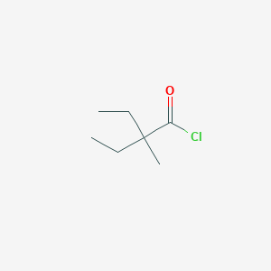 molecular formula C7H13ClO B1658339 2-Ethyl-2-methyl butyryl chloride CAS No. 60545-29-1