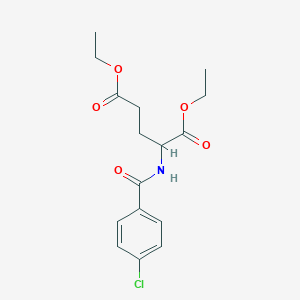 molecular formula C16H20ClNO5 B1658434 Diethyl 2-[(4-chlorobenzoyl)amino]pentanedioate CAS No. 6094-48-0