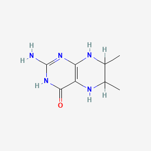 molecular formula C8H13N5O B1658461 2-Amino-4-hydroxy-6,7-dimethyl-5,6,7,8-tetrahydropteridine CAS No. 611-54-1