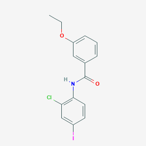 molecular formula C15H13ClINO2 B1658462 N-(2-chloro-4-iodophenyl)-3-ethoxybenzamide CAS No. 6110-17-4