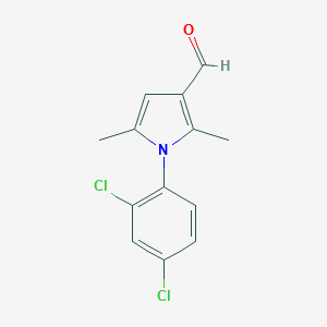 molecular formula C13H11Cl2NO B165847 1-(2,4-Dichlorophenyl)-2,5-dimethyl-1H-pyrrole-3-carbaldehyde CAS No. 138222-73-8