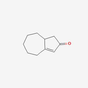 molecular formula C10H14O B1658471 4,5,6,7,8,8a-hexahydro-1H-azulen-2-one CAS No. 61154-46-9
