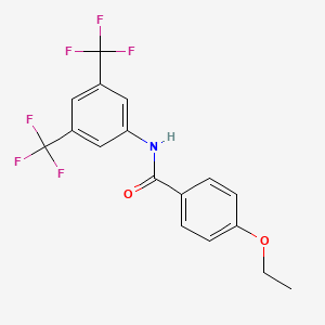molecular formula C17H13F6NO2 B1658482 N-[3,5-bis(trifluoromethyl)phenyl]-4-ethoxybenzamide CAS No. 6119-05-7