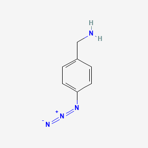 molecular formula C7H8N4 B1658486 (4-azidophenyl)methanamine CAS No. 61194-04-5