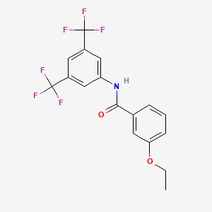 molecular formula C17H13F6NO2 B1658489 N-[3,5-bis(trifluoromethyl)phenyl]-3-ethoxybenzamide CAS No. 6122-77-6