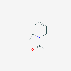 molecular formula C9H15NO B165849 Pyridine, 1-acetyl-1,2,3,6-tetrahydro-2,2-dimethyl-(9CI) CAS No. 132644-83-8