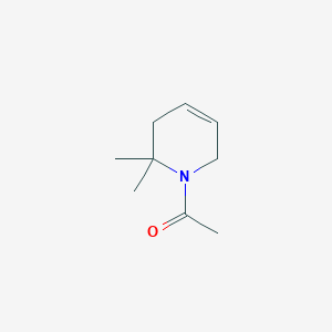 molecular formula C9H15NO B165849 1-Acetyl-1,2,3,6-tetrahydro-2,2-dimethylpyridine CAS No. 132644-83-8