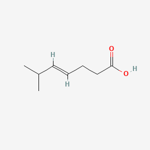 molecular formula C8H14O2 B1658492 trans-6-Methyl-4-heptenoic acid CAS No. 61229-07-0