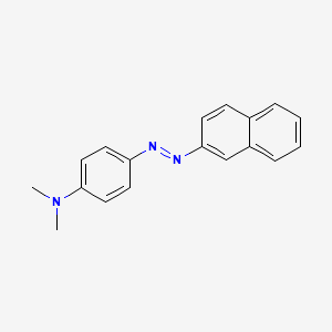molecular formula C18H17N3 B1658505 N,N-DIMETHYL-4-NAPHTHALEN-2-YLDIAZENYLANILINE CAS No. 613-65-0