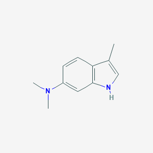 molecular formula C11H14N2 B165854 N,N,3-trimethyl-1H-indol-6-amine CAS No. 130508-61-1