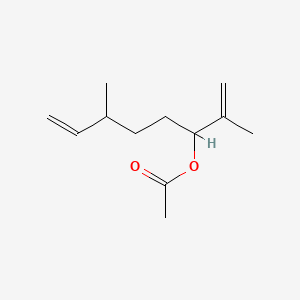 molecular formula C12H20O2 B1658548 1-Isopropenyl-4-methylhex-5-enyl acetate CAS No. 61382-99-8
