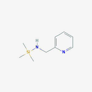 molecular formula C9H16N2Si B165856 1-pyridin-2-yl-N-trimethylsilylmethanamine CAS No. 135732-82-0