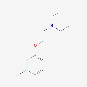 molecular formula C13H21NO B1658584 Ethanamine, N,N-diethyl-2-(3-methylphenoxy)- CAS No. 61499-27-2