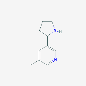 molecular formula C10H14N2 B016586 3-Methyl-5-(pyrrolidin-2-yl)pyridine CAS No. 126741-11-5