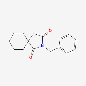 molecular formula C16H19NO2 B1658602 2-Azaspiro[4.5]decane-1,3-dione, 2-(phenylmethyl)- CAS No. 61588-77-0