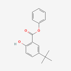 molecular formula C17H18O3 B1658621 Phenyl 5-tert-butyl-2-hydroxybenzoate CAS No. 61658-78-4