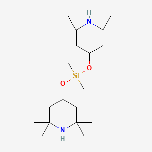molecular formula C20H42N2O2Si B1658628 Bis-(2,2,6,6-tetramethyl-4-piperidyloxy)-dimethylsilane CAS No. 61670-21-1